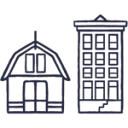 Logo van De Thuislocaties; Singel80 AND Koetshuis Sloten