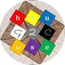 Logo van hou2use ~ duurzame kunst op afvalhout